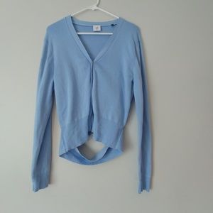 CAbi #5140 Cut Out Cardigan Button Front Sweater